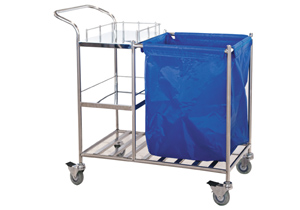 S.S Waste collecting Trolley